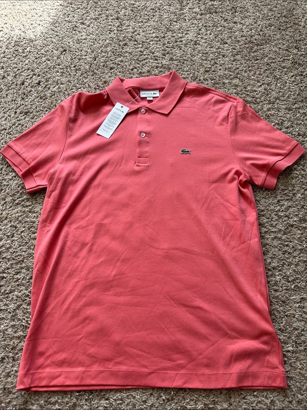 Lacoste Men's Salmon Classic Piqué Polo Shirt